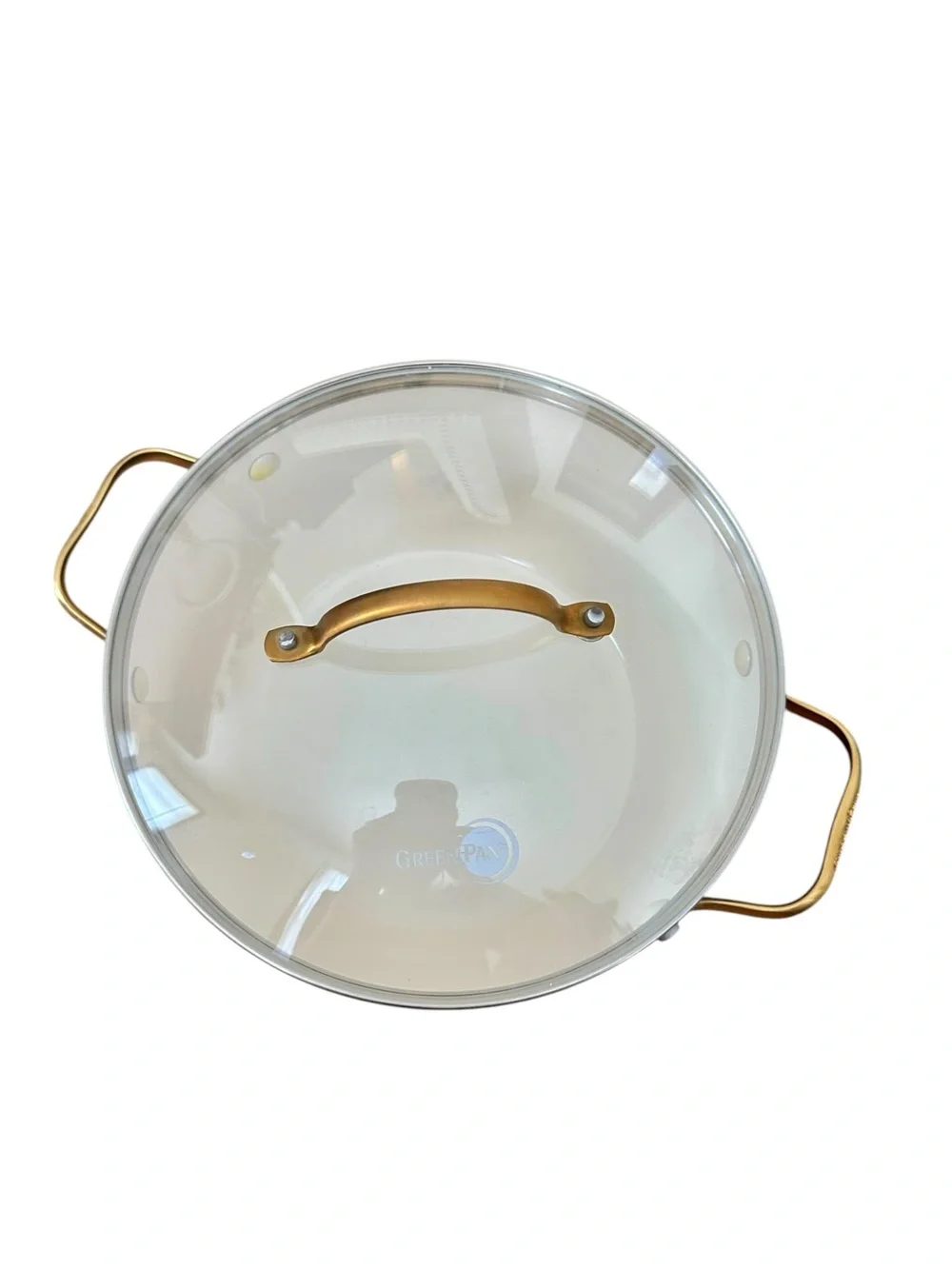 GreenPan Reserve Healthy Ceramic Nonstick Cookware Set Twilight Blue Gold